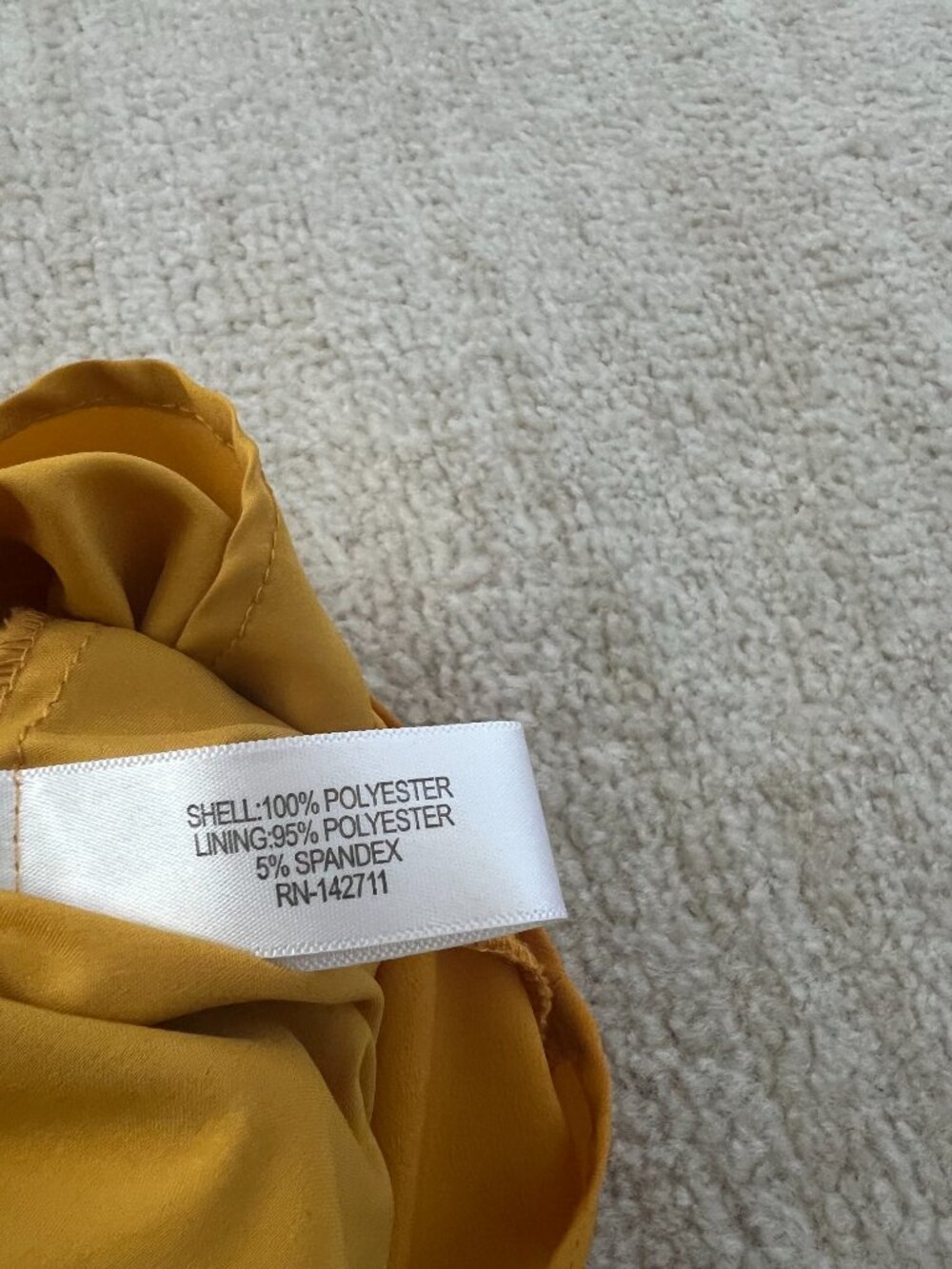 Eloquii Studio Yellow Ruffle Tie-Neck Dress Plus Size 14 - Picture 12 of 13